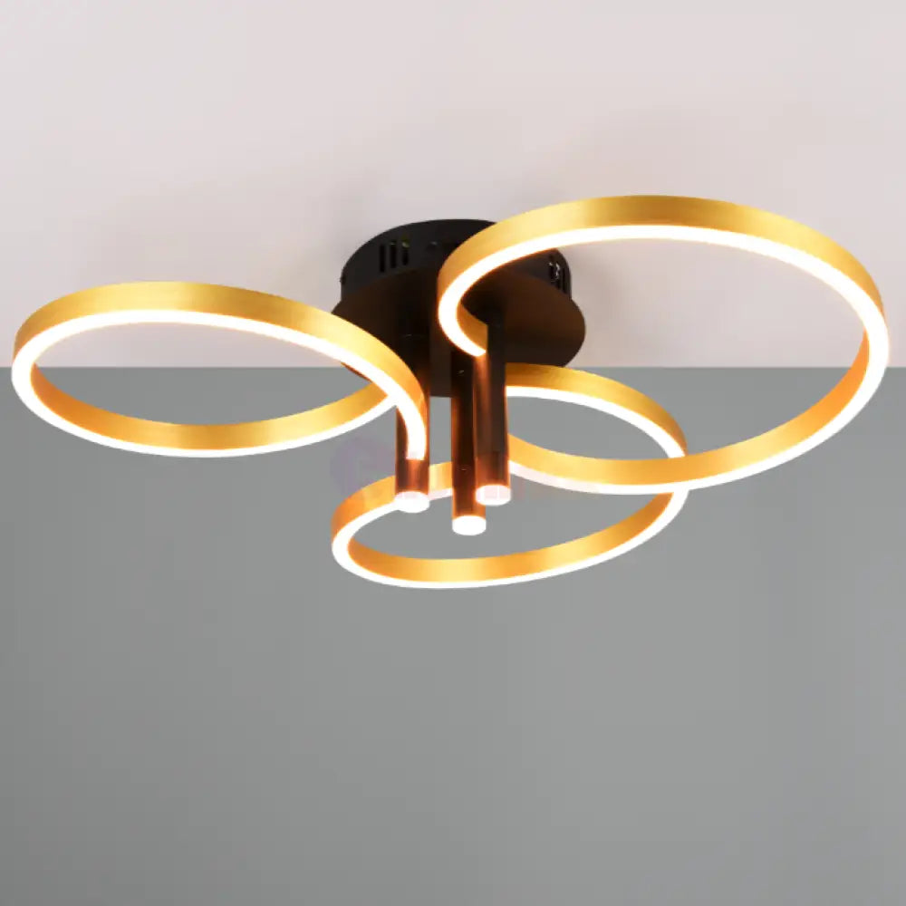 Lustra LED Luxury ShineShift Black + Gold Echivalent 500W NEGRU + AURIU / MINIMALIST DESIGN Lighting Fixtures