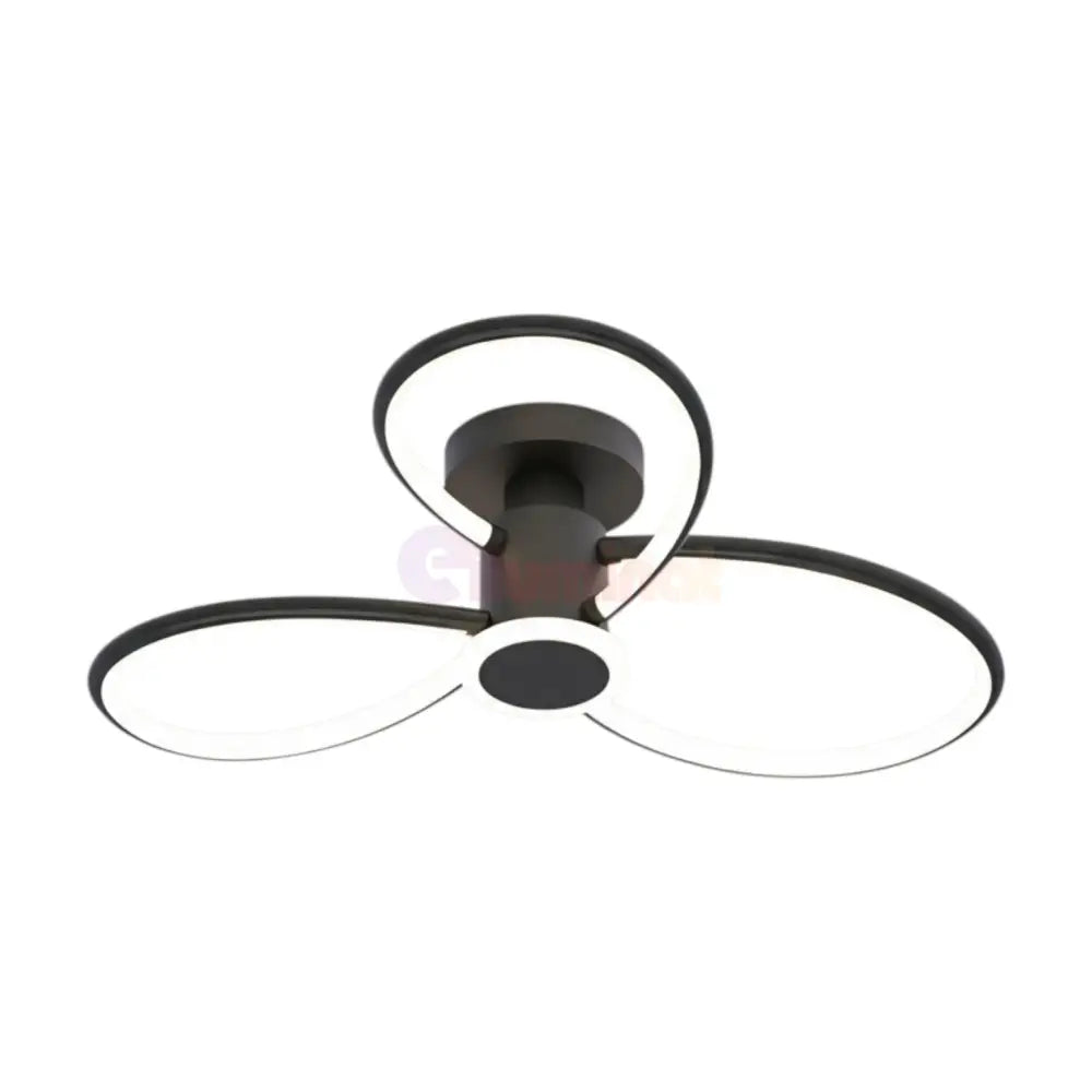 Lustra LED Lymon Neagra Echivalent 480W Telecomanda NEAGRA Lighting Fixtures