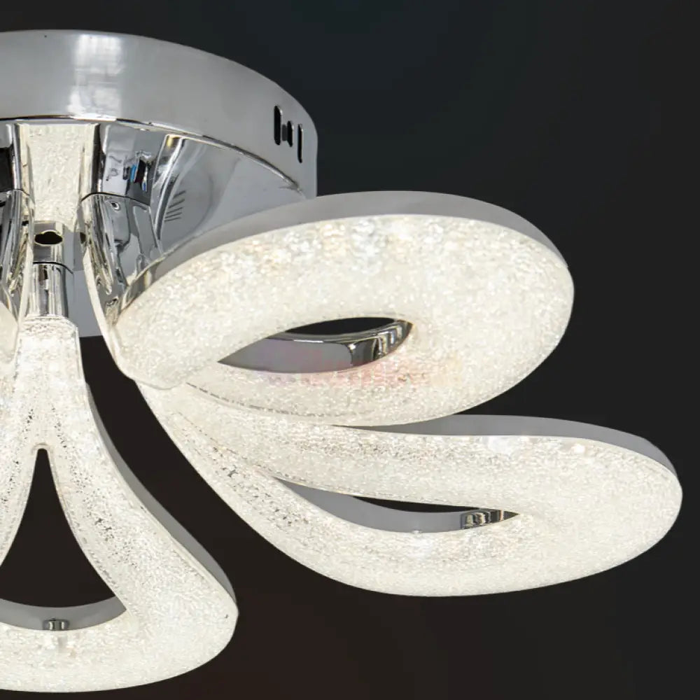 Lustra LED MARLO Chrome Echivalent 400W Telecomanda ARGINTIE / MINIMALIST DESIGN / 50CM Lighting Fixtures