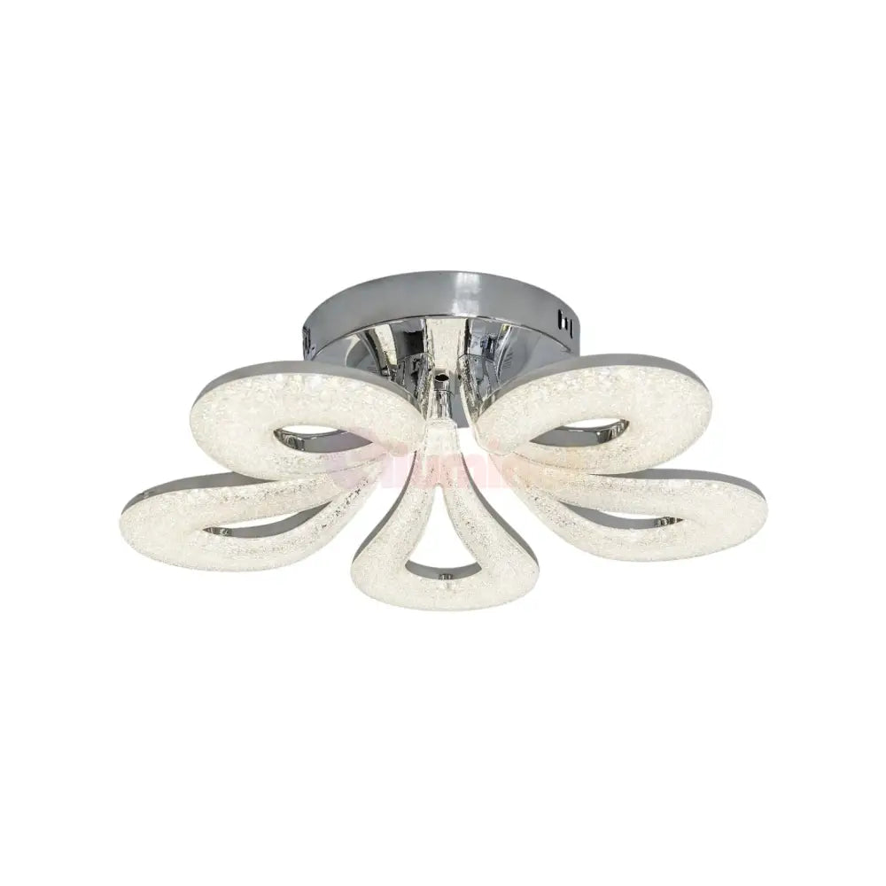 Lustra LED MARLO Chrome Echivalent 400W Telecomanda ARGINTIE / MINIMALIST DESIGN / 50CM Lighting Fixtures