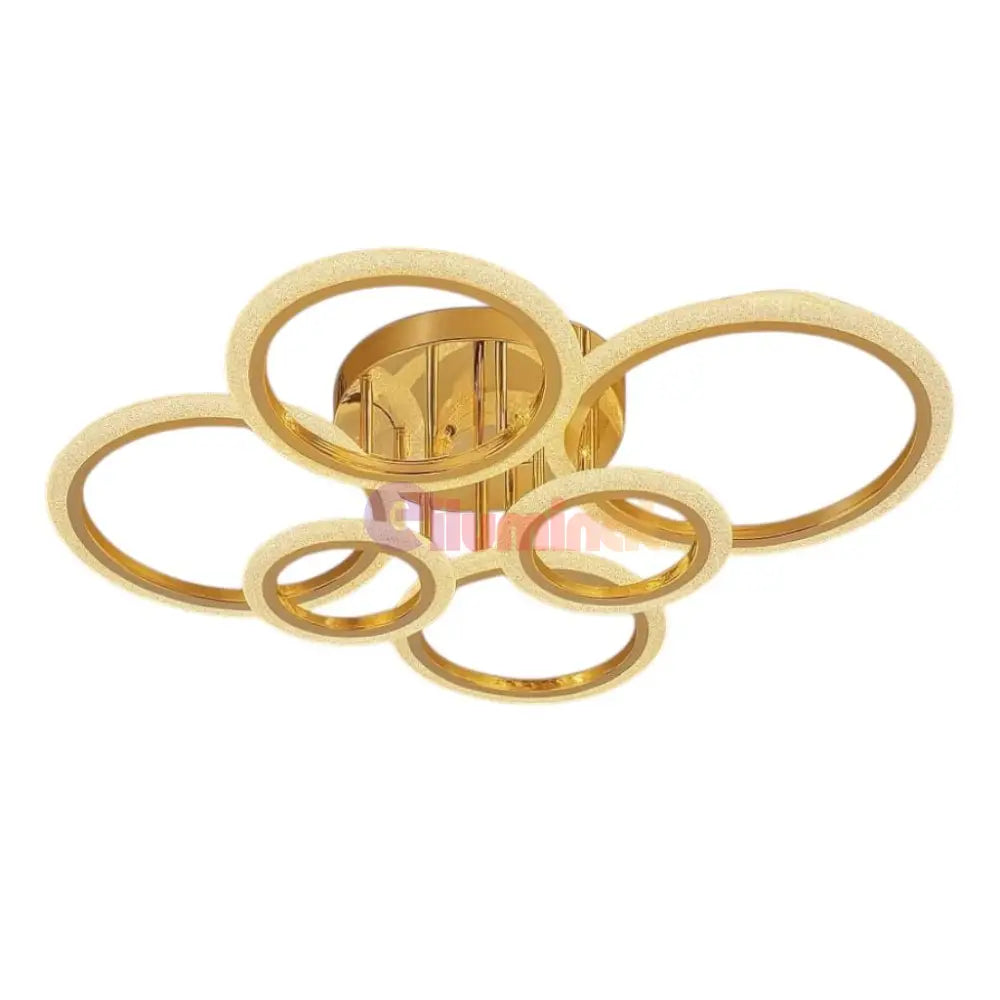 Lustra LED Maxi Brevia Gold 4 + 2 Circle Echivalent 800W AURIE / CIRCLE DESIGN Lighting Fixtures