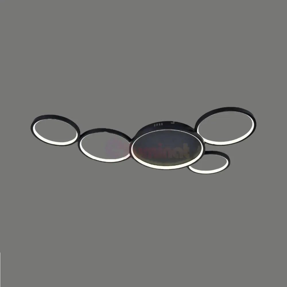 Lustra LED Minara Black Echivalent 600W Telecomanda NEAGRA / MINIMALIST DESIGN / 94CM Lighting Fixtures