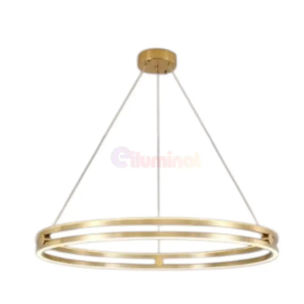 Lustra LED Mini Ring Gold Suspendata Echivalent 400W Telecomanda AURIE / SUSPENDATE / 40CM Lighting Fixtures