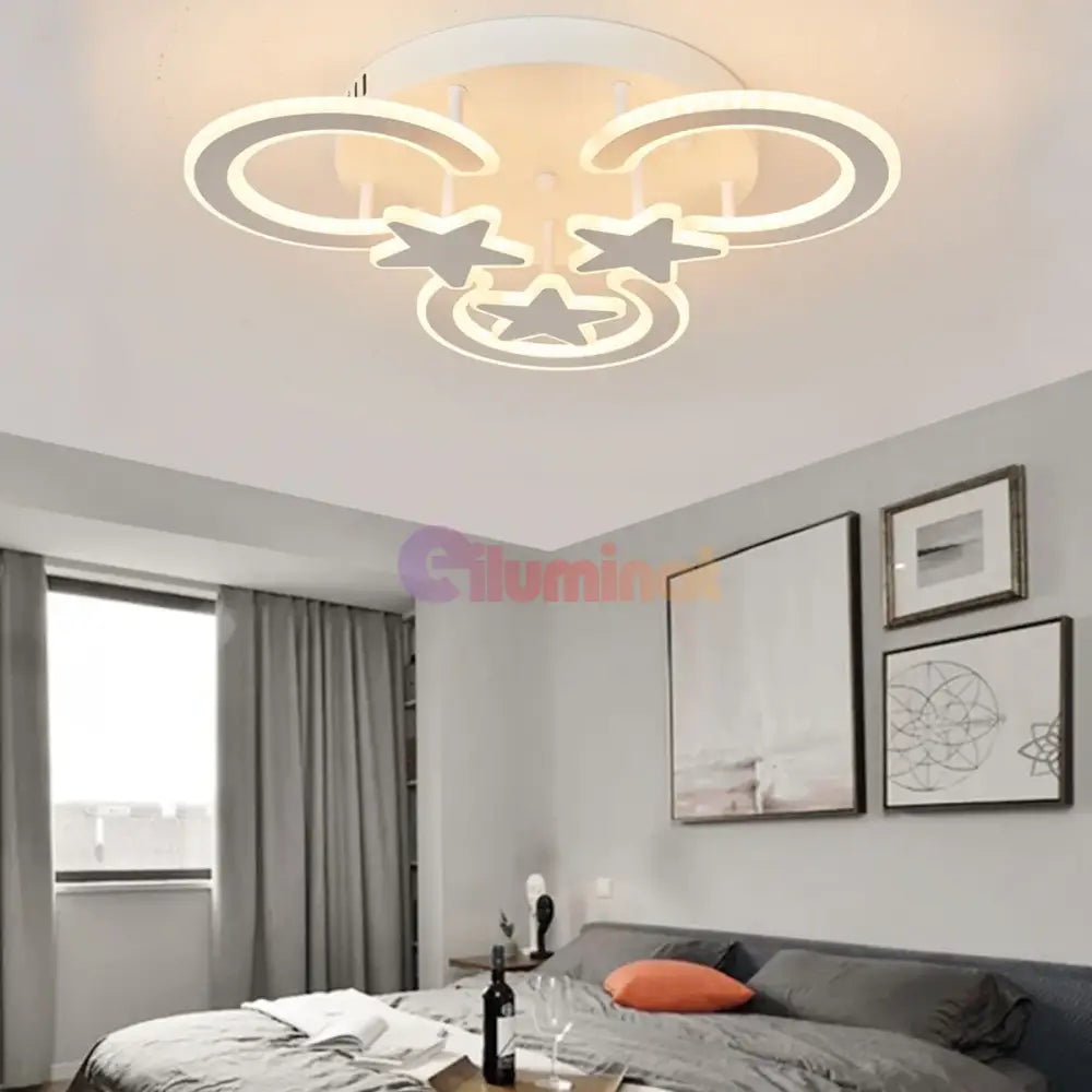 Lustra LED Mini Moonlight Dreams Echivalent 500W Telecomanda ALBA / 40CM / KIDS Lighting Fixtures