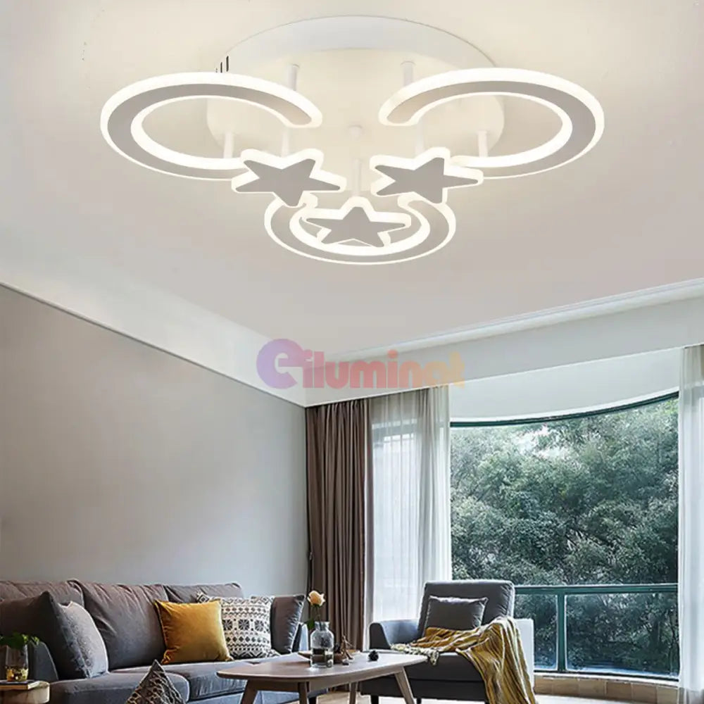 Lustra LED Mini Moonlight Dreams Echivalent 500W Telecomanda ALBA / 40CM / KIDS Lighting Fixtures