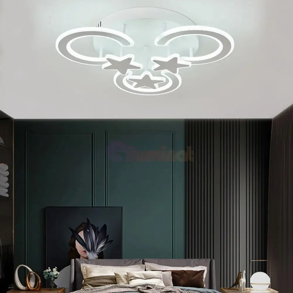 Lustra LED Mini Moonlight Dreams Echivalent 500W Telecomanda ALBA / 40CM / KIDS Lighting Fixtures