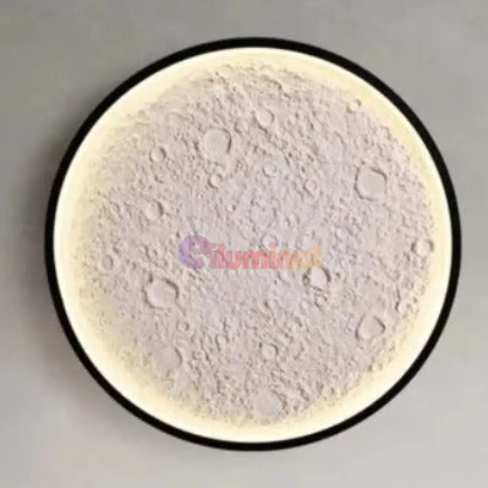 Lustra LED MOON Neagra Echivalent 240W NEAGRA / 40CM Lighting Fixtures