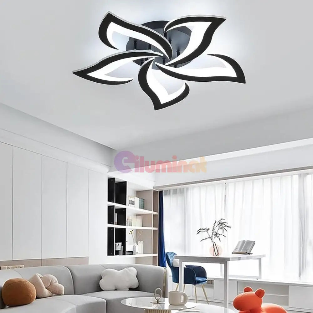 Lustra Led Narcisse Black Telecomanda Echivalent 500W Lighting Fixtures