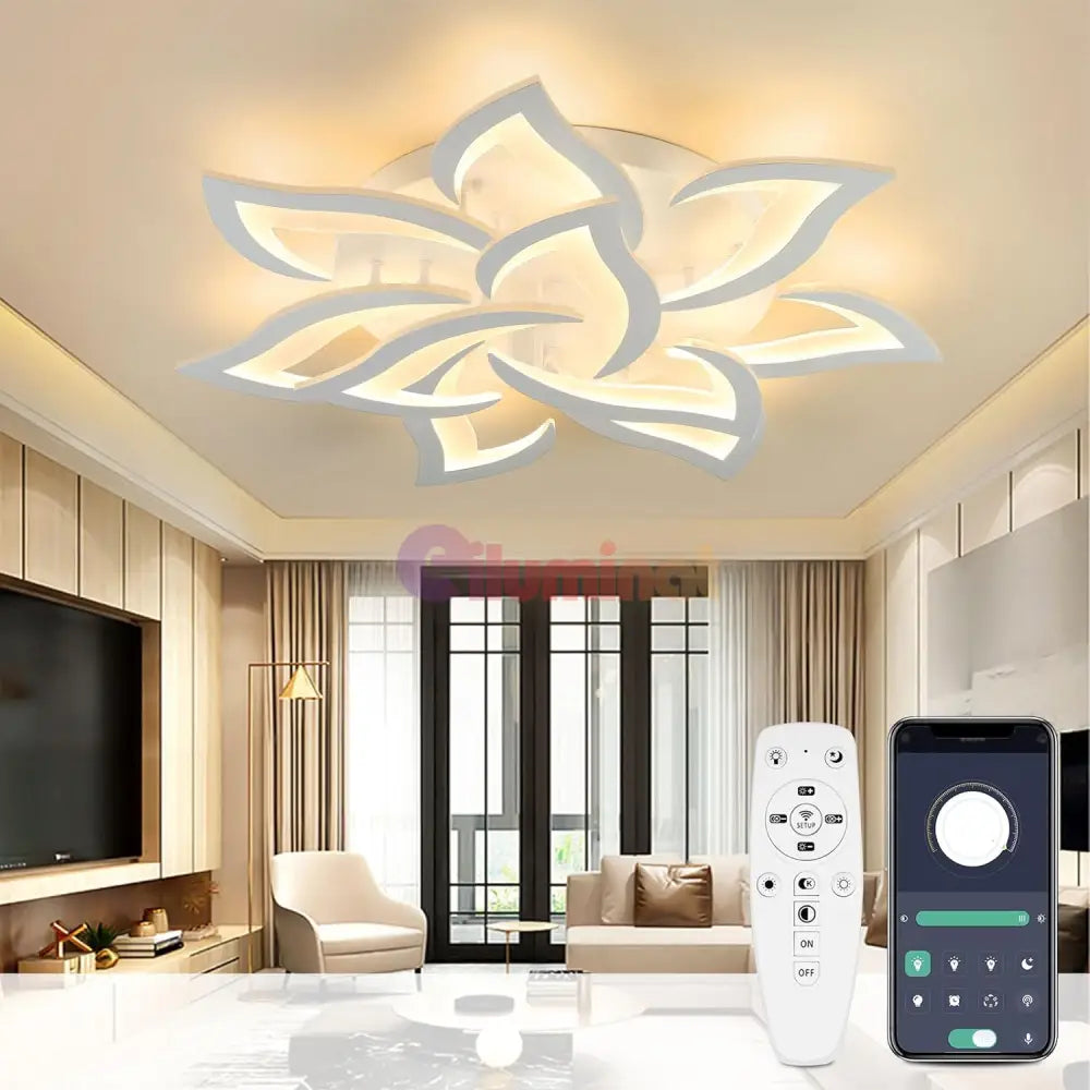 Lustra Led 162W Narcisse Grande Telecomanda Lighting Fixtures