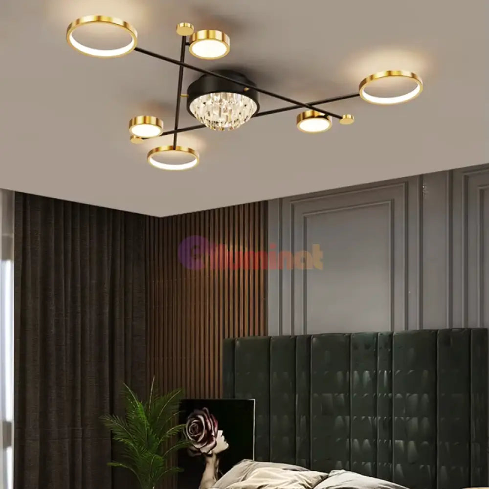 Lustra Led Nordic Beauty Echivalent 500W Telecomanda Led Ceiling Light