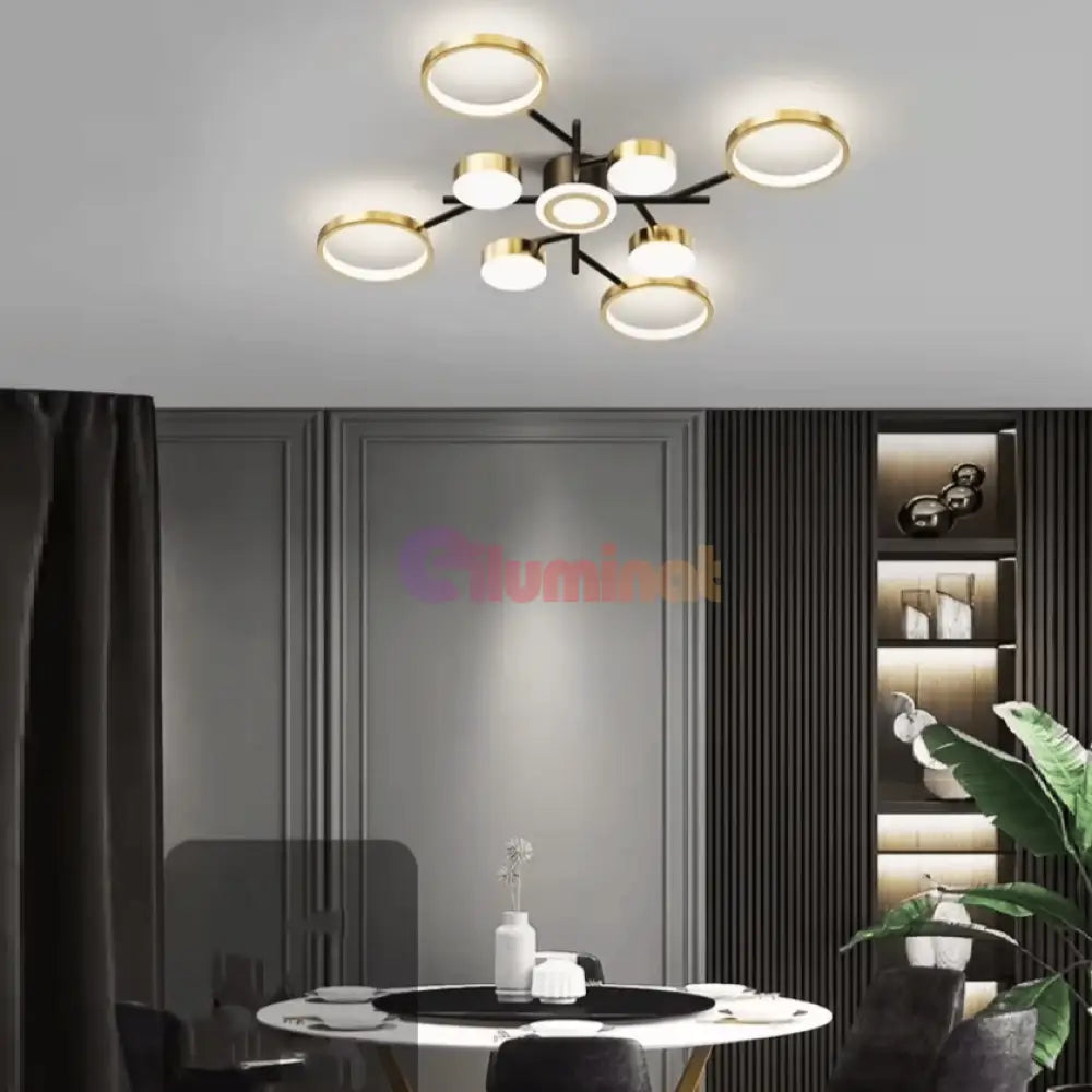 Lustra Led Nordic Style Echivalent 600W Telecomanda R9030-9 Led Ceiling Light