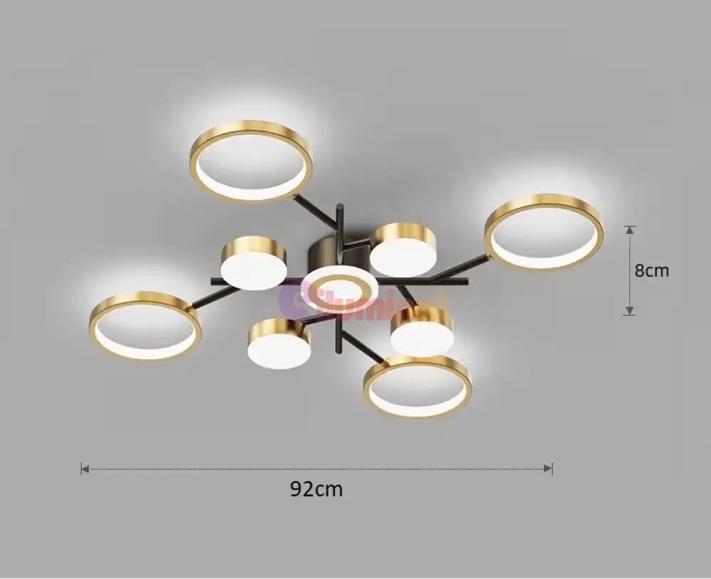 Lustra Led Nordic Style Echivalent 600W Telecomanda R9030-9 Led Ceiling Light