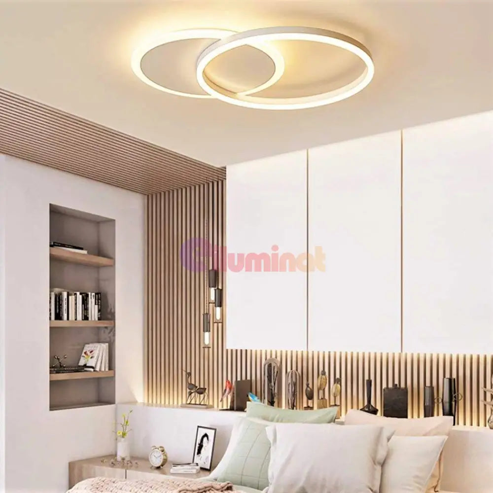 Lustra Led 74W One Circle Design Telecomanda Echivalent 300W Lighting Fixtures