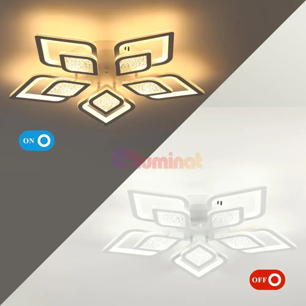 Lustra Led Ortensia Telecomanda Echivalent 800W Lighting Fixtures