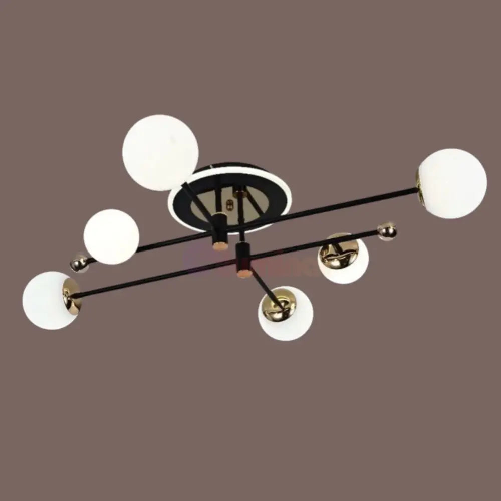 Lustra LED PIMORA Abajur Mat Neagra Echivalent 400W Telecomanda NEAGRA / ABAJUR Chandeliers