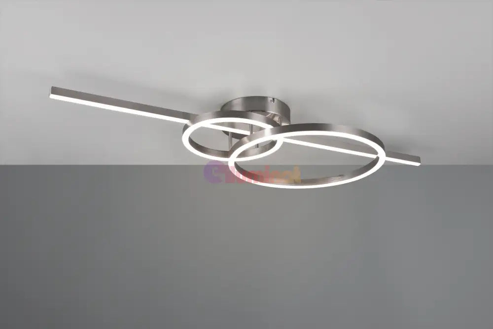 Lustra LED Premium MONTILLA Nichel Chrome Echivalent 600W CHROME / 100CM / CIRCLE DESIGN Lighting Fixtures