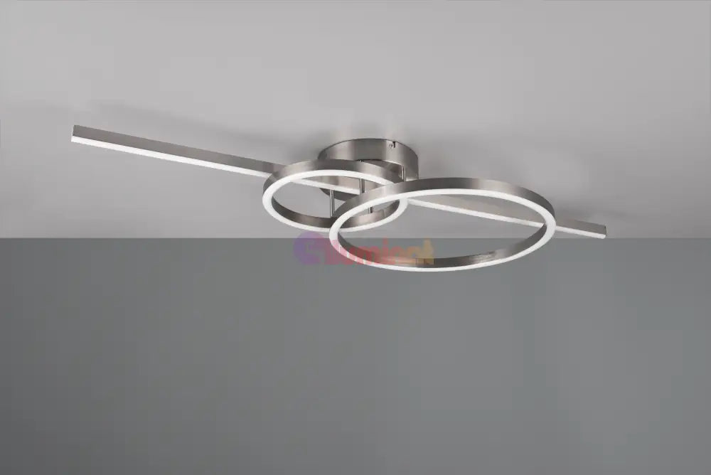 Lustra LED Premium MONTILLA Nichel Chrome Echivalent 600W CHROME / 100CM / CIRCLE DESIGN Lighting Fixtures