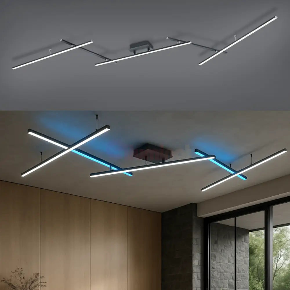 Lustra LED Aplicata ARVIN Black NEAGRA / MINIMALIST DESIGN Lighting Fixtures