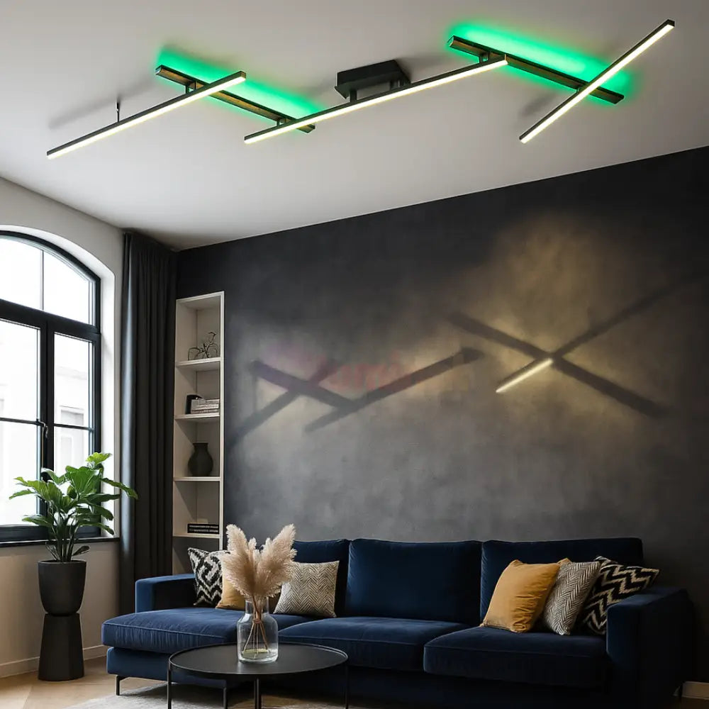 Lustra LED Aplicata ARVIN Black NEAGRA / MINIMALIST DESIGN Lighting Fixtures