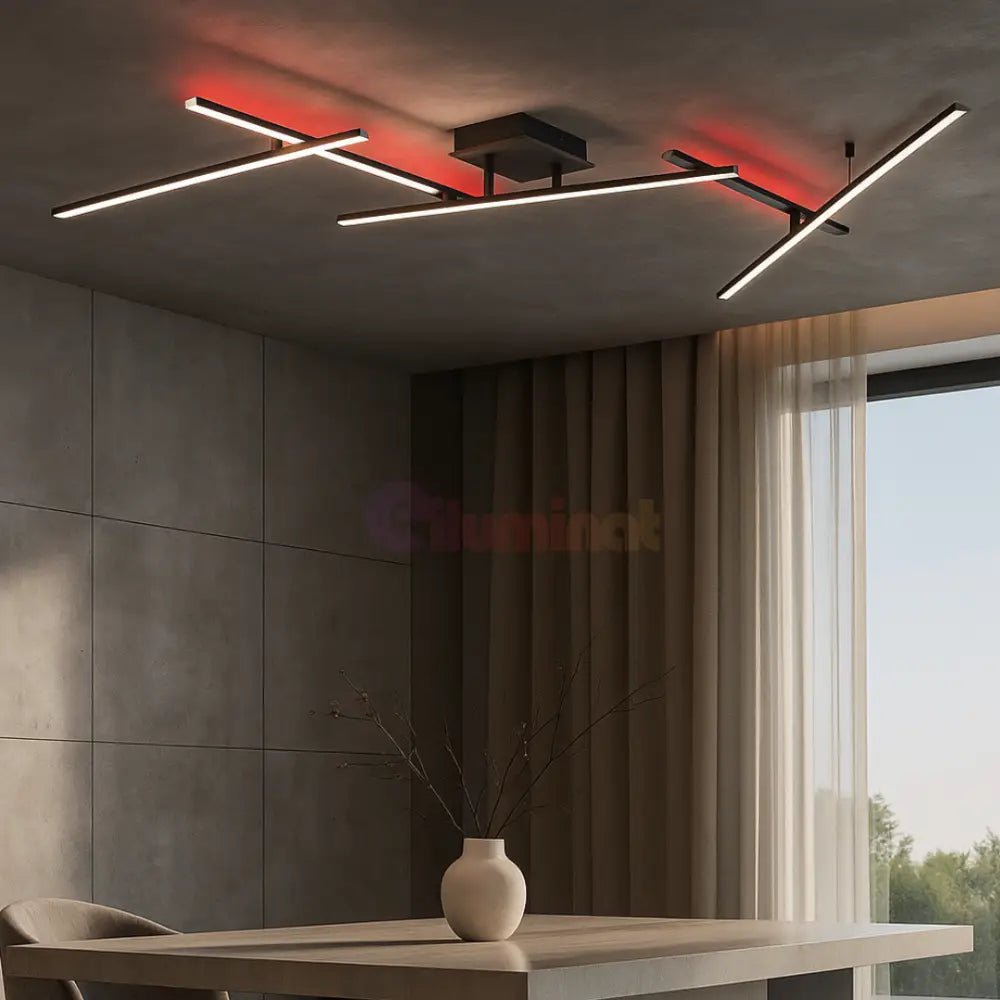 Lustra LED Aplicata ARVIN Black NEAGRA / MINIMALIST DESIGN Lighting Fixtures