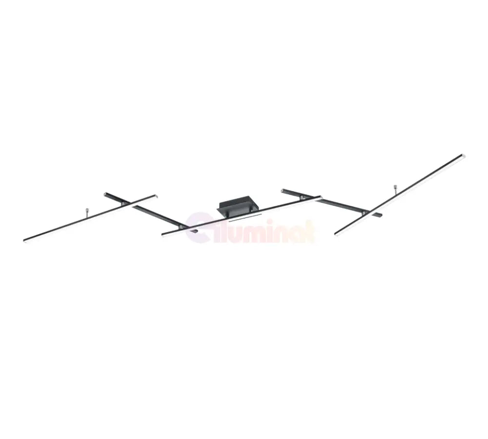 Lustra LED Reglabila RGBW ARVIN Black Echivalent 300W Telecomanda NEAGRA / MINIMALIST DESIGN / 240CM Lighting Fixtures