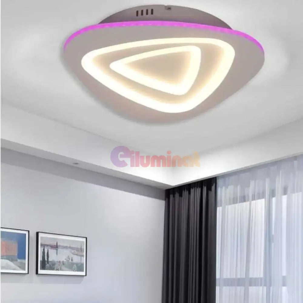 Lustra LED RGB PRISMA Echivalent 200W Telecomanda 42CM / MINIMALIST DESIGN Lighting Fixtures