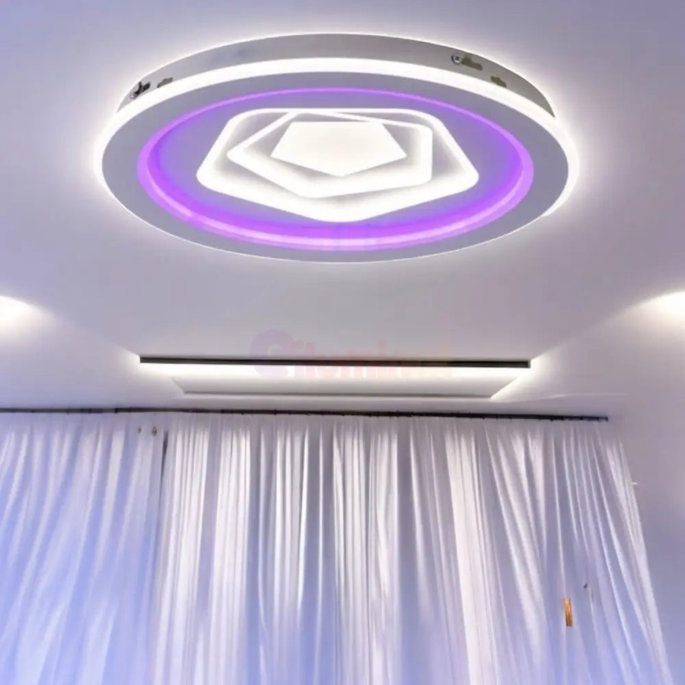 Lustra Led Round Levels Rgb Echivalent 800W Ceiling Light