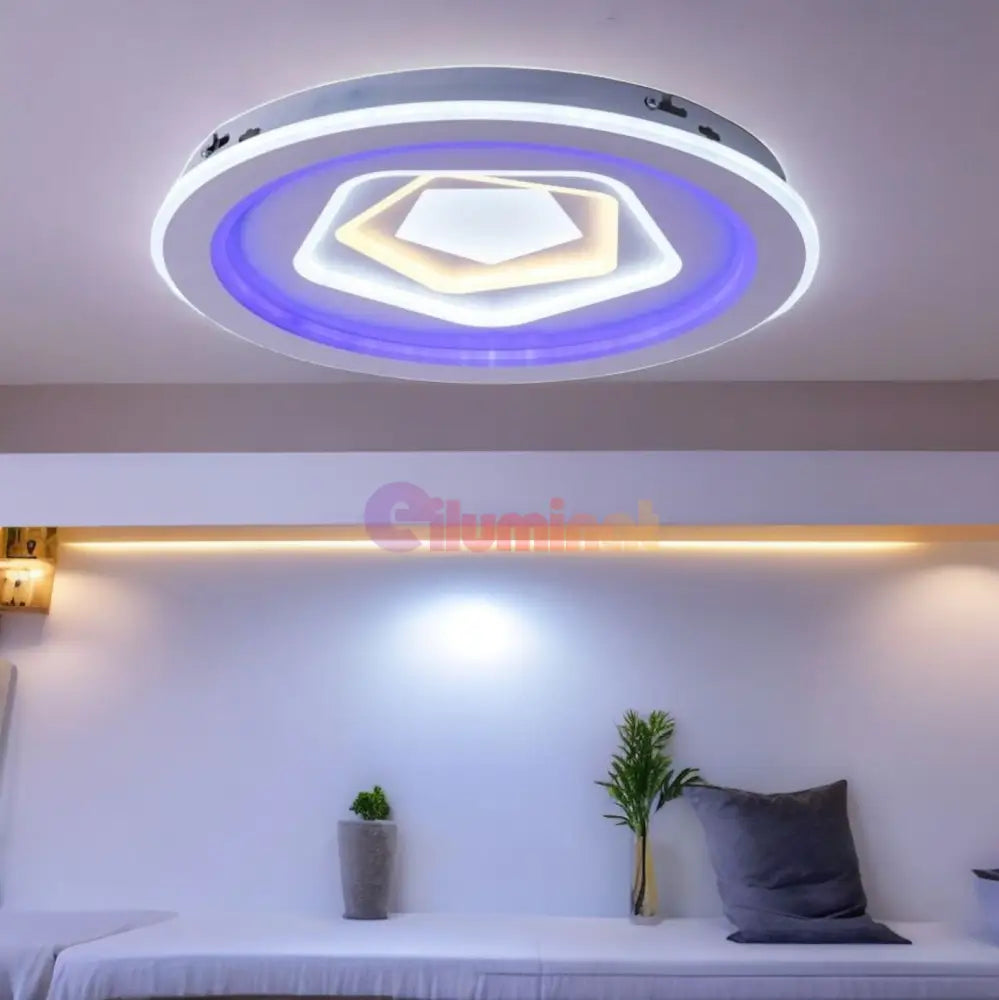 Lustra Led Round Levels Rgb Echivalent 800W Ceiling Light