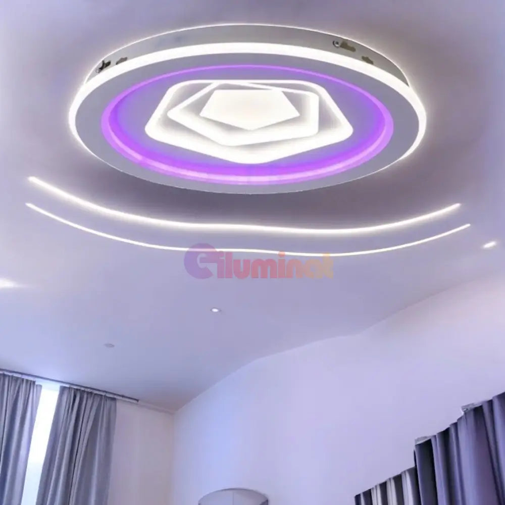 Lustra Led Round Levels Rgb Echivalent 800W Ceiling Light