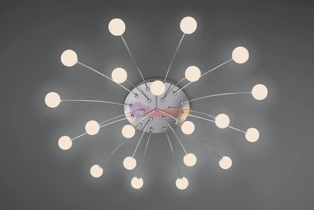 Lustra LED SILVER BULET Echivalent 400W Dimabila ARGINTIE / 96CM / MINIMALIST DESIGN Lighting Fixtures