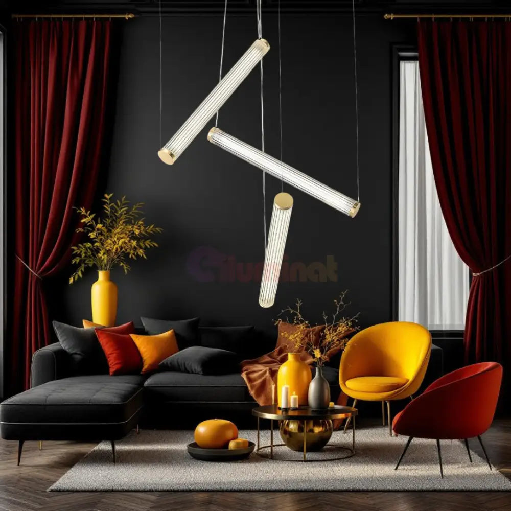 Lustra LED Smart Telecomanda Lucente AURIE / 100CM / SUSPENDATE Lighting Fixtures