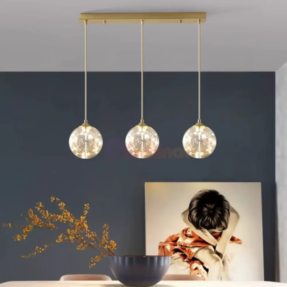 Lustra LED Sparkle Abajur Transparent DX333-3 AURIE / MINIMALIST DESIGN / 50CM Lighting Fixtures