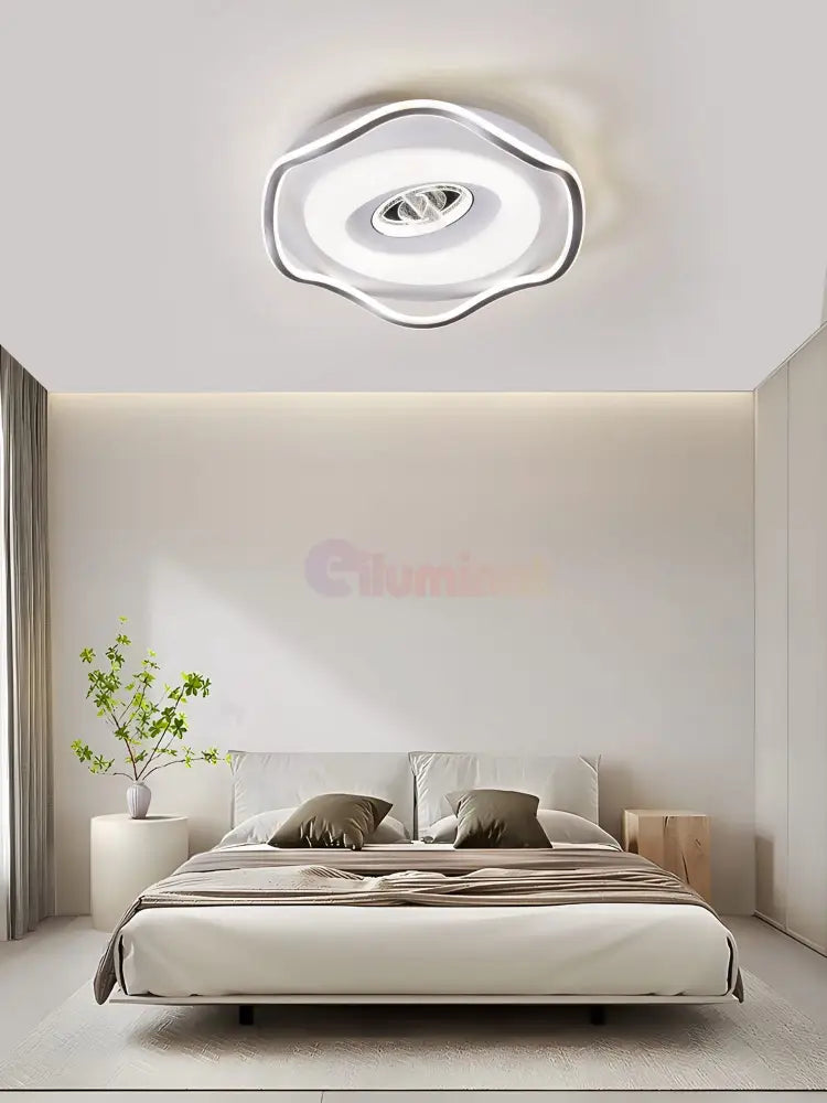 Lustra Led Splash Oval 240W Echivalent 800W Smart Cu Telecomanda Lighting Fixtures