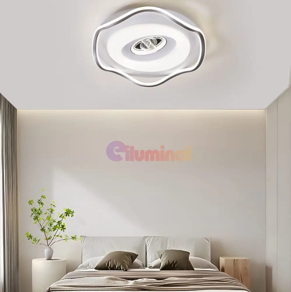 Lustra Led Splash Oval 240W Echivalent 800W Smart Cu Telecomanda Lighting Fixtures