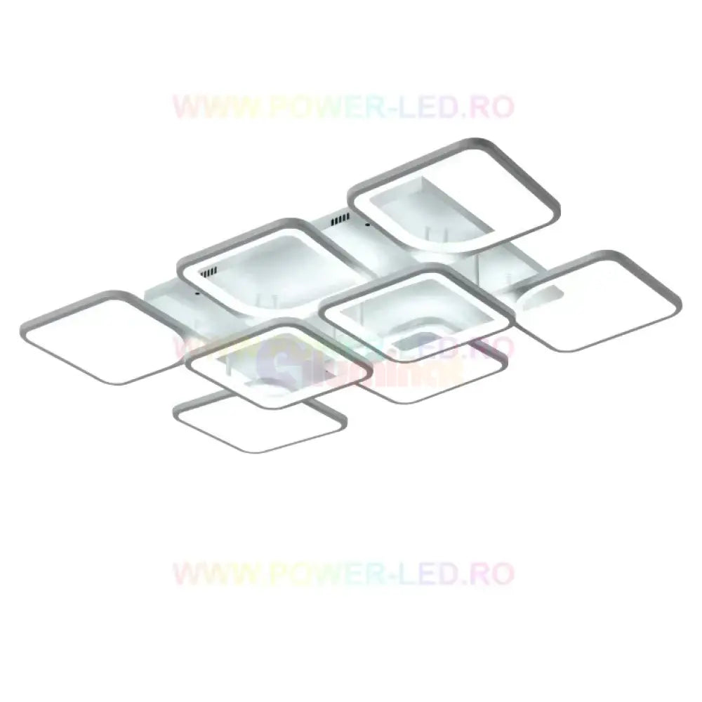 Lustra Led 256W Square Suprem Alb Telecomanda Lighting Fixtures