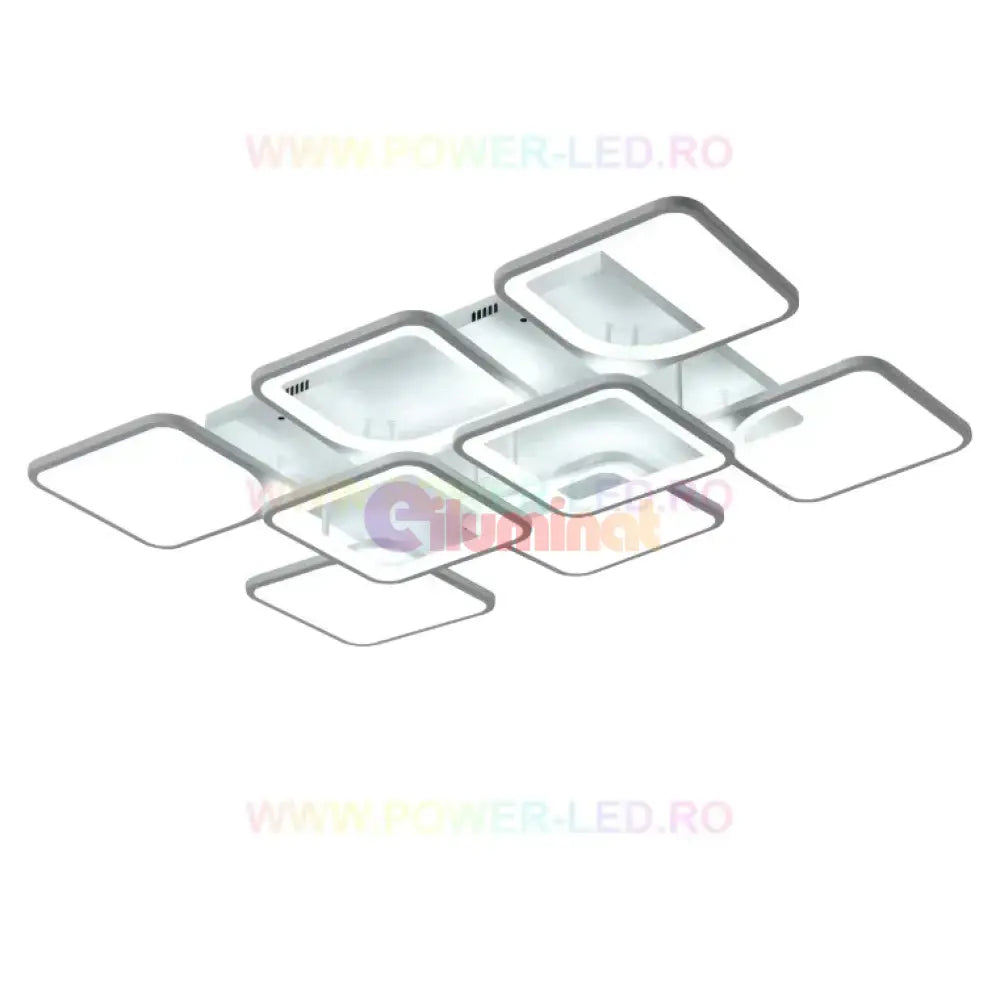 Lustra Led 256W Square Suprem Alb Telecomanda Lighting Fixtures