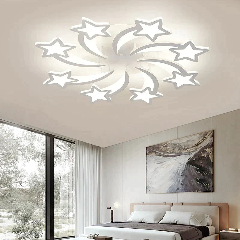 Lustra Led 240W Star Maxi Design Telecomanda Lighting Fixtures