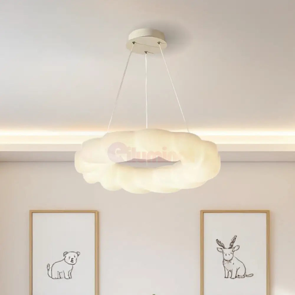 Lustra LED 120W Fluffy Cloud Telecomanda 5571 (DD) ALBA / 50CM / KIDS Lighting Fixtures