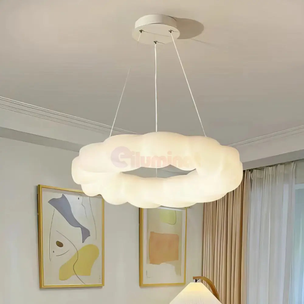 Lustra LED 120W Fluffy Cloud Telecomanda 5571 (DD) ALBA / 50CM / KIDS Lighting Fixtures