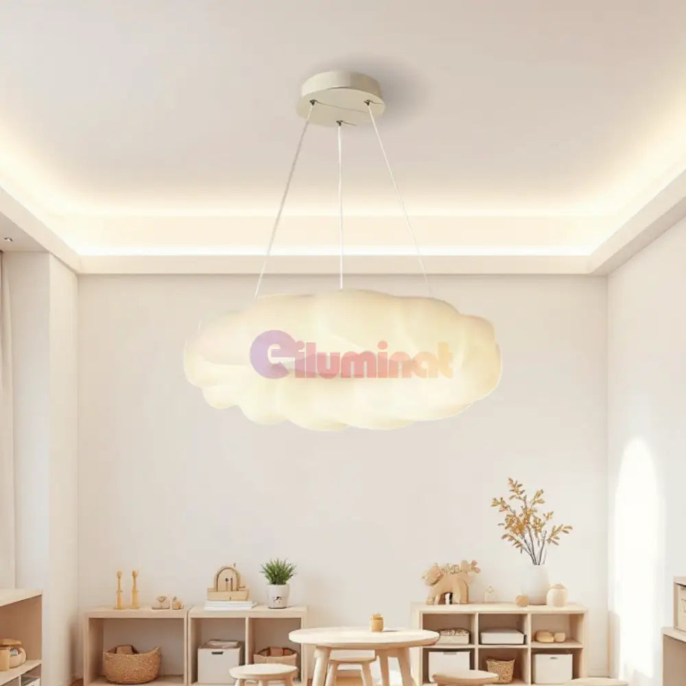 Lustra LED 120W Fluffy Cloud Telecomanda 5571 (DD) ALBA / 50CM / KIDS Lighting Fixtures