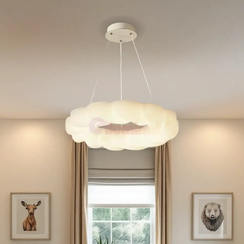 Lustra LED 120W Fluffy Cloud Telecomanda 5571 (DD) ALBA / 50CM / KIDS Lighting Fixtures