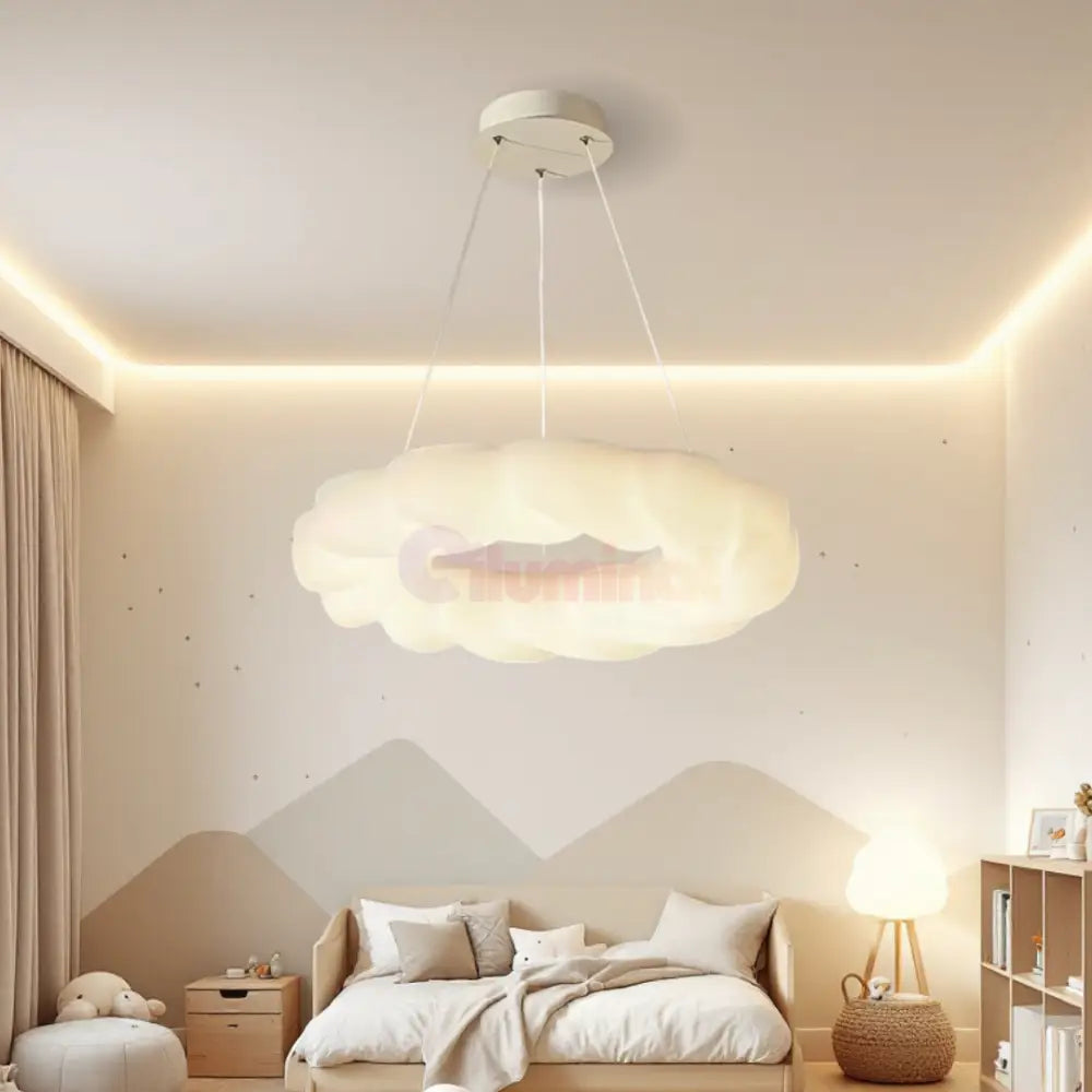 Lustra LED 120W Fluffy Cloud Telecomanda 5571 (DD) ALBA / 50CM / KIDS Lighting Fixtures