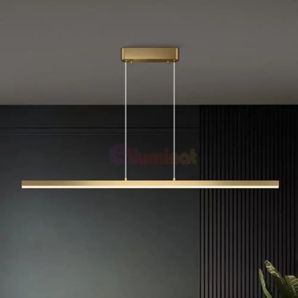 Lustra LED 36W OFFICE Suspendata Gold cu Telecomanda SE-P1936-100 GD AURIE / SUSPENDATE Lighting Fixtures