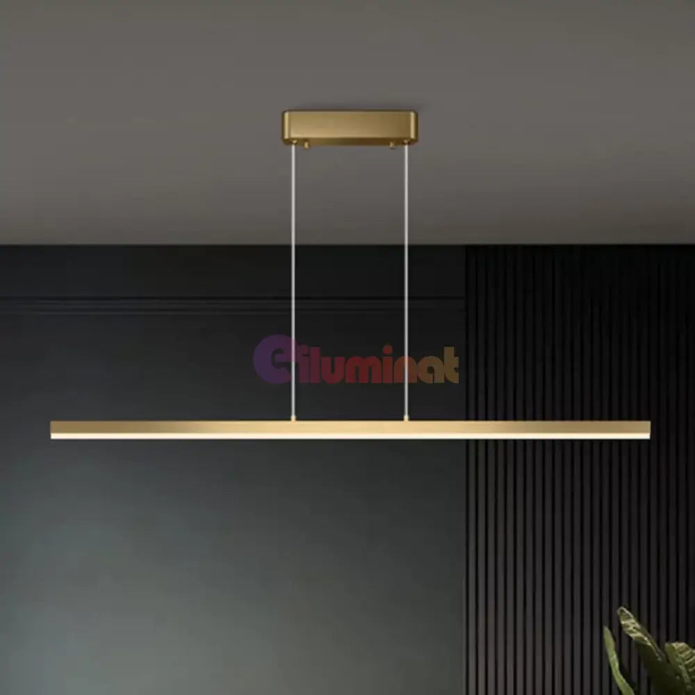 Lustra LED 36W OFFICE Suspendata Gold cu Telecomanda SE-P1936-100 GD AURIE / SUSPENDATE Lighting Fixtures