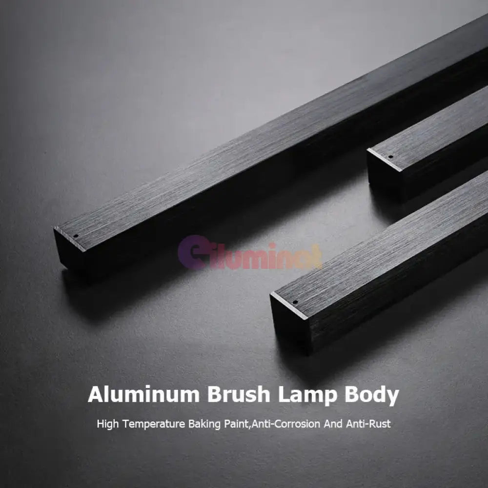 Lustra Led Suspendata 4 Linnes Black Echivalent 400W Telecomanda Lighting Fixtures