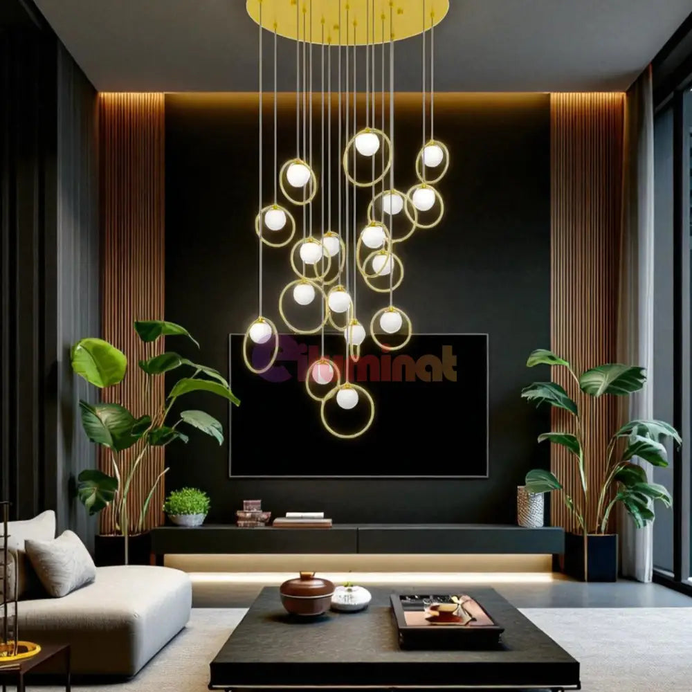 Lustra LED Suspendata Abajur PORTOCOLOM 51W AURIE / SUSPENDATE Chandeliers