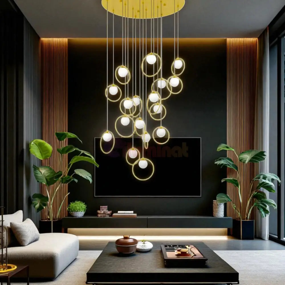 Lustra LED Suspendata Abajur PORTOCOLOM 51W AURIE / SUSPENDATE Chandeliers