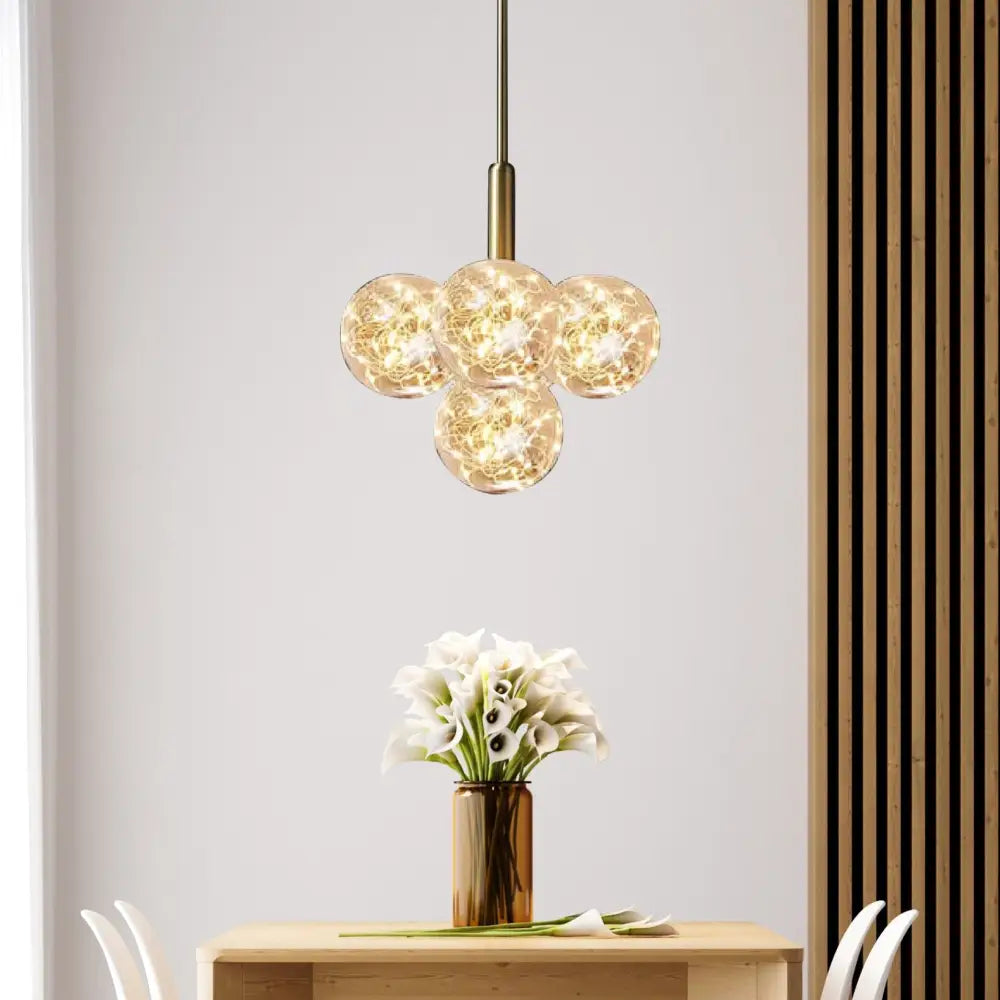 Lustra Led Suspendata Abajur Transparent G3503/5 Lighting Fixtures