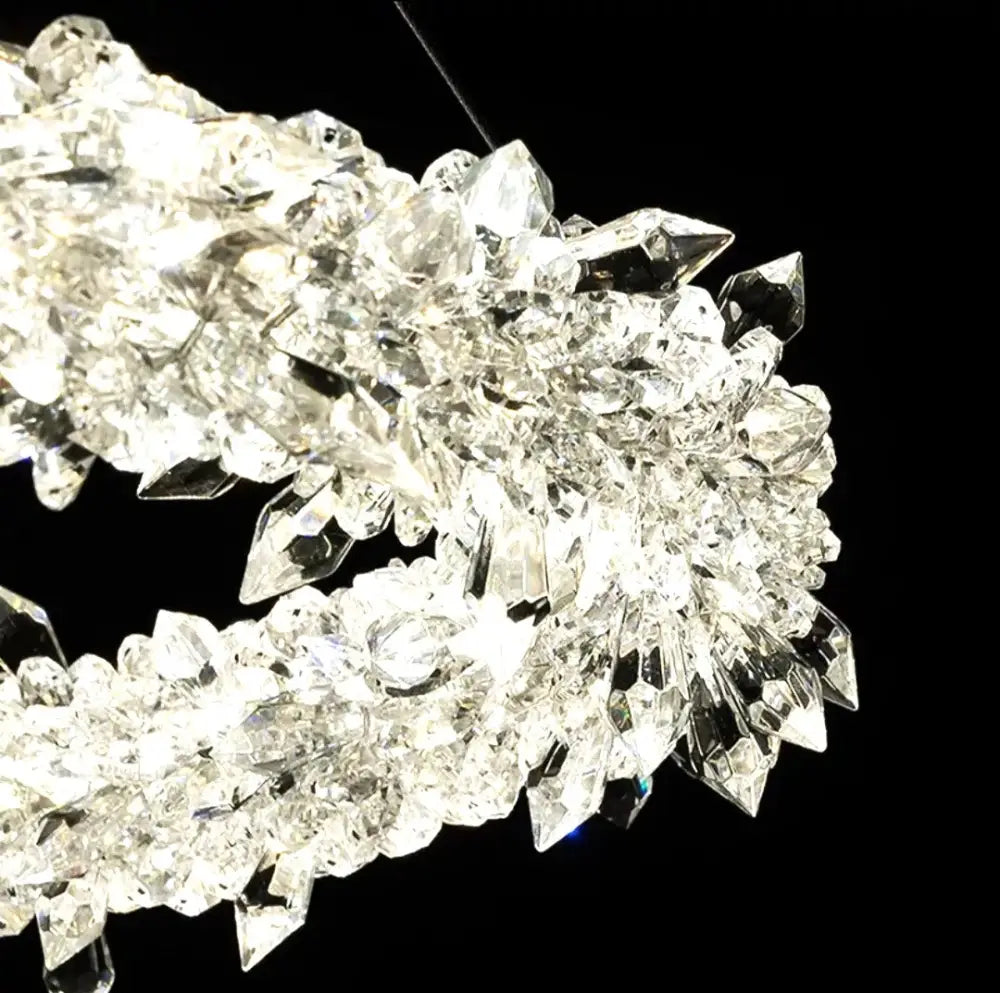 Lustra Led Suspendata Cristal Luxury Frozen Lighting Fixtures
