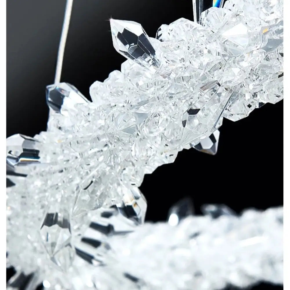 Lustra Led Suspendata Cristal Luxury Frozen Lighting Fixtures